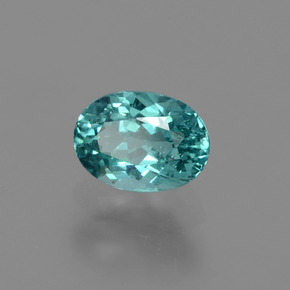 Apatita verde natural de 1,35 ct, corte óvalo, VS