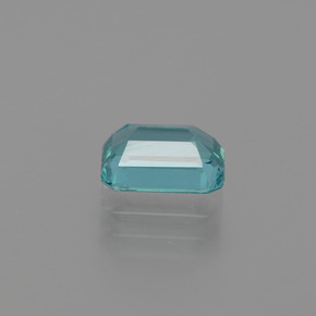 Apatito Azul verdoso natural de 1.30 ct, corte esmeralda, VS