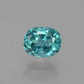 Apatito Azul verdoso natural de 1.27 ct, Corte Cojín, VS