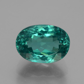 Apatita verde natural de 6,56 ct, corte óvalo, VS