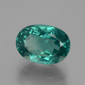 Apatita verde natural de 6,56 ct, corte óvalo, VS