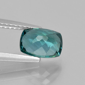 Apatito Azul verdoso natural de 1.57 ct, Corte Cojín, VS