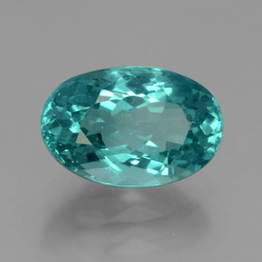 Apatita azul natural de 4,28 ct, corte óvalo, VS
