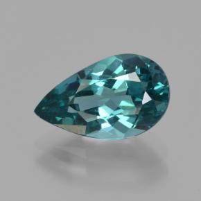 Apatito Verde azul natural de 3.17 ct, En forma de pera, VS