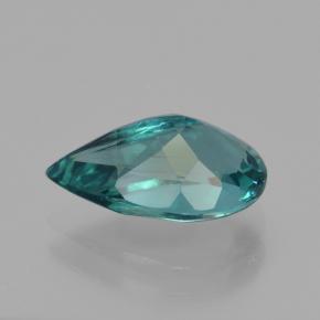 Apatito Verde azul natural de 3.17 ct, En forma de pera, VS