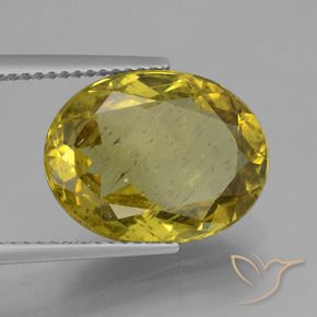 Apatito Amarillo medio natural de 7.28 ct, Ovalada, VS-SI