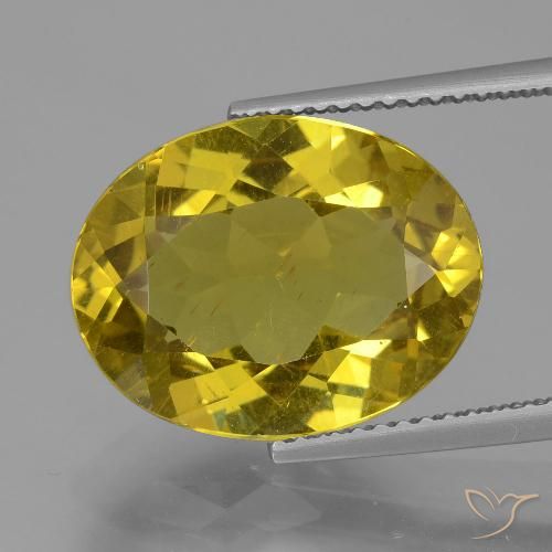 7.88ct Natural Amarillo dijón Apatito, Ovalada, VS