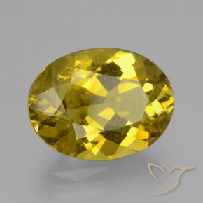 Apatito Amarillo otoño natural de 8.20 ct, Ovalada, VS-SI
