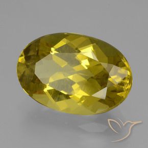Apatito Amarillo amarronado natural de 9.00 ct, Ovalada, VS