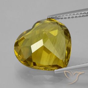 Apatito Amarillo dijón natural de 8.82 ct, Corazón, VS