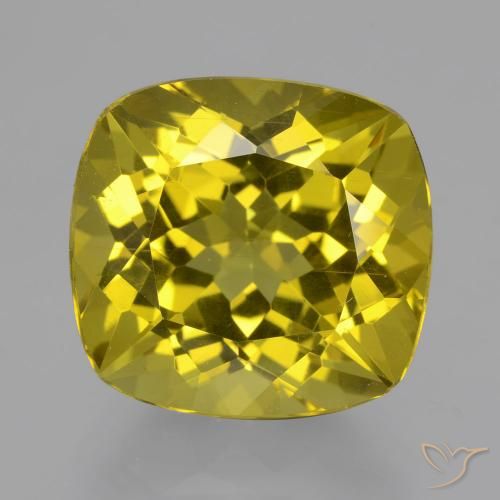 13.71ct Natural Dorado amarillento Apatito, Forma Cojín, VS