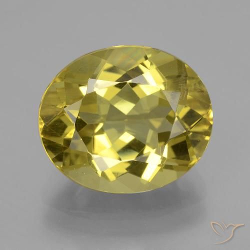 9.01ct Natural Amarillo amarronado Apatito, Ovalada, VS