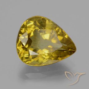 Apatito Amarillo otoño natural de 7.56 ct, En forma de pera, VS