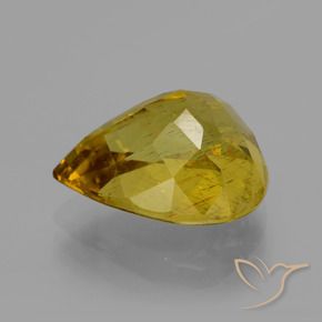 Apatito Amarillo otoño natural de 7.56 ct, En forma de pera, VS