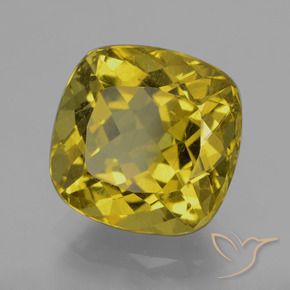 Apatito Amarillo dijón natural de 10.14 ct, Forma Cojín, VS