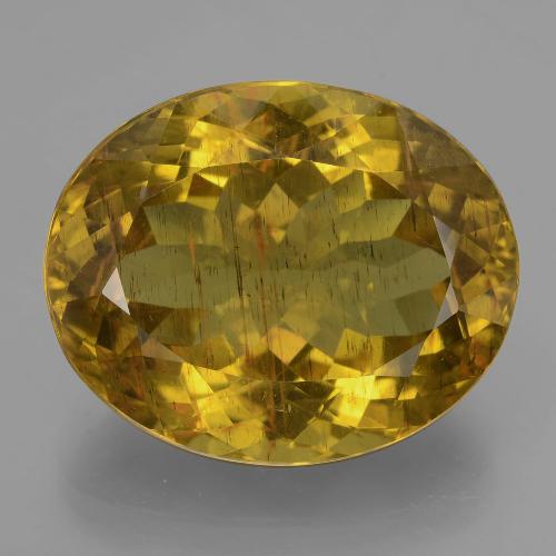 Apatita amarillo natural de 23,25 ct, corte óvalo, VS-SI