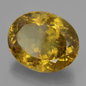 Apatita amarillo natural de 23,25 ct, corte óvalo, VS-SI