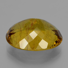 Apatita amarillo natural de 23,25 ct, corte óvalo, VS-SI