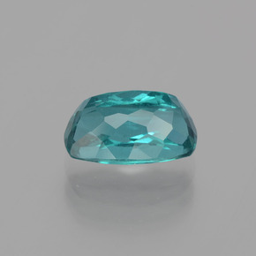 Apatita azul natural de 3,08 ct, corte cojín, VS