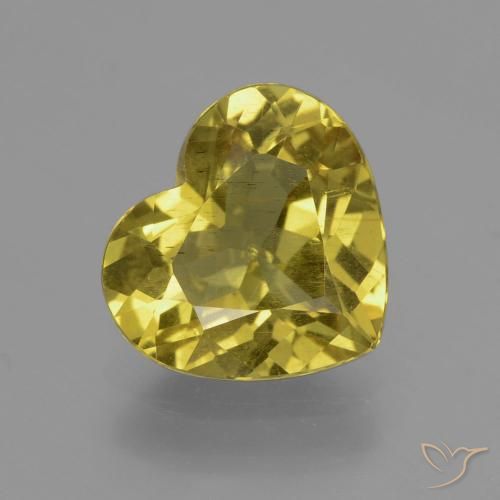 3.93ct Natural Amarillo medio Apatito, Corazón, VS
