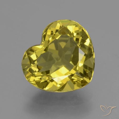 4.99ct Natural Amarillo púrpura Apatito, Corazón, VVS-VS