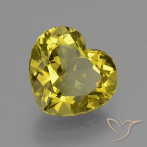 Apatito Amarillo púrpura natural de 4.99 ct, Corazón, VVS-VS