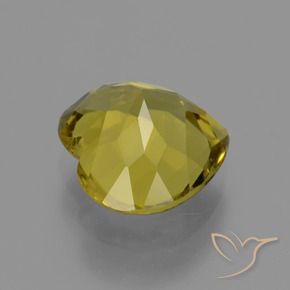 Apatito Amarillo púrpura natural de 4.99 ct, Corazón, VVS-VS