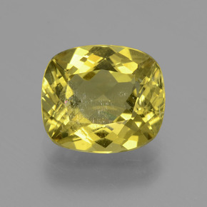 Apatito Amarillo púrpura natural de 4.28 ct, Corte Cojín, VS-SI