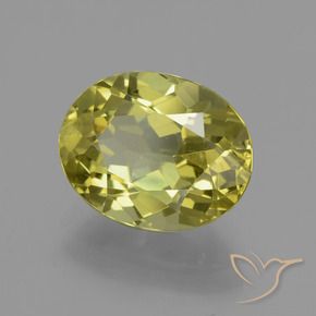 Apatito Amarillo medio natural de 4.44 ct, Ovalada, VS