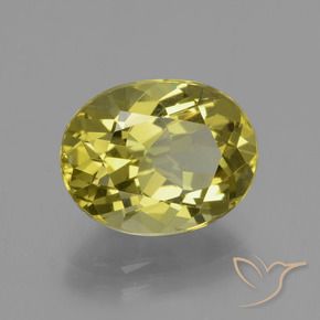 Apatito Amarillo medio natural de 4.45 ct, Ovalada, VVS-VS