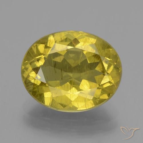5.50ct Natural Dorado amarillento Apatito, Ovalada, VS-SI