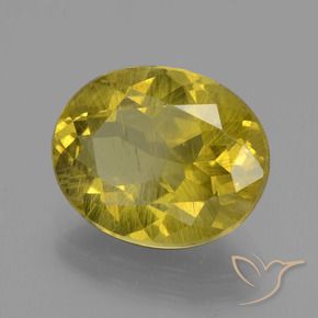 Apatito Dorado amarillento natural de 5.50 ct, Ovalada, VS-SI