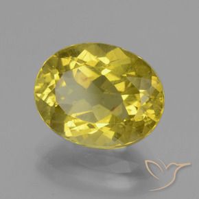 Apatito Amarillo medio natural de 4.73 ct, Ovalada, VS
