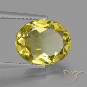 Apatito Amarillo púrpura natural de 4.14 ct, Ovalada, VS