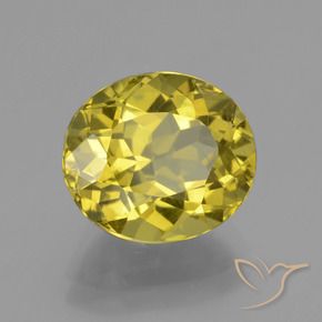 Apatita amarillo natural de 4,63 ct, corte óvalo, VS