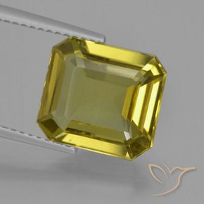 Apatito Dorado terroso natural de 5.34 ct, Corte Octágono / Esmeralda, VS