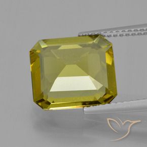 Apatito Dorado terroso natural de 5.34 ct, Corte Octágono / Esmeralda, VS