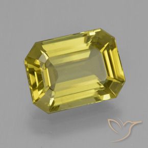 Apatito Amarillo piña natural de 6.37 ct, Corte Octágono / Esmeralda, VS
