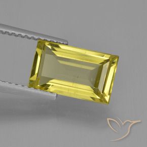 Apatito Amarillo claro natural de 2.38 ct, Corte Baguette, VS-SI