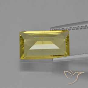 Apatito Amarillo claro natural de 2.38 ct, Corte Baguette, VS-SI
