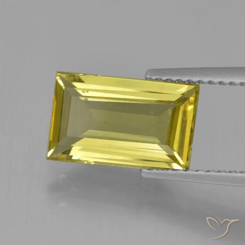 3.02ct Natural Amarillo claro Apatito, Corte Baguette, VS