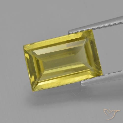 2.99ct Natural Amarillo claro medio Apatito, Corte Baguette, VS