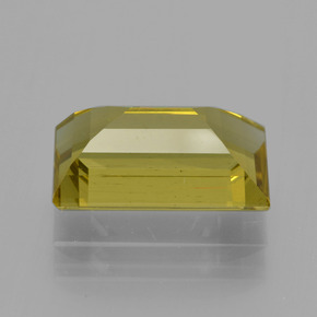Apatita amarillo natural de 6,07 ct, baguette, VS