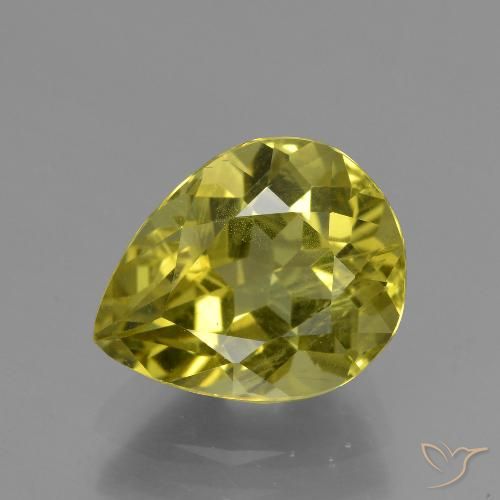 3.73ct Natural Amarillo terroso Apatito, En forma de pera, VS
