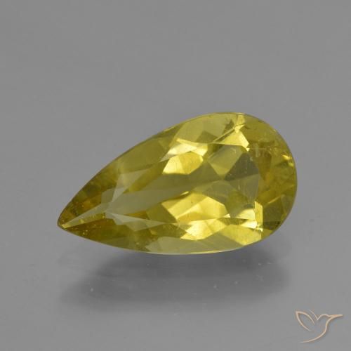 3.30ct Natural Amarillo medio Apatito, En forma de pera, VS-SI