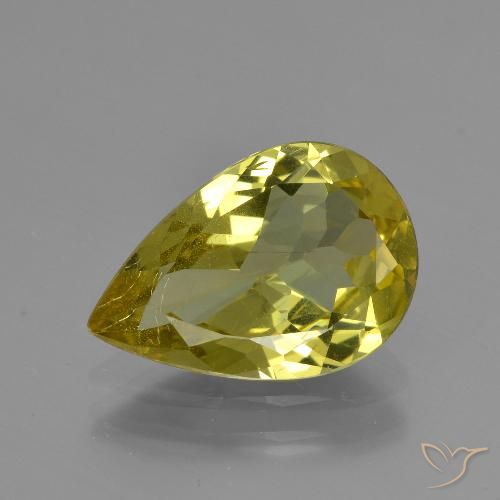 3.12ct Natural Amarillo medio Apatito, En forma de pera, VS-SI