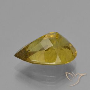 Apatito Marrón amarillento natural de 5.59 ct, En forma de pera, VS