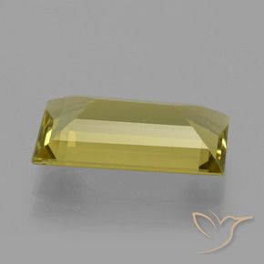 Apatito Amarillo púrpura natural de 5.10 ct, Corte Baguette, VS