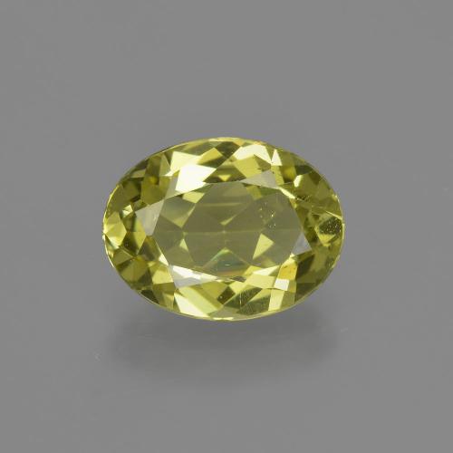 Apatita amarillo natural de 2,28 ct, corte óvalo, VS