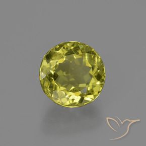 Apatita amarillo natural de 2,65 ct, corte redondo, VS